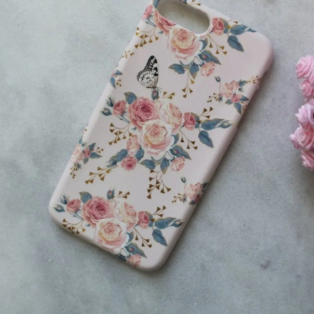 NEW iPhone 7 Plus / iPhone 8 Plus Pink Floral case